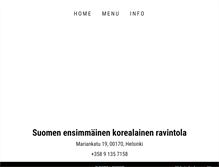 Tablet Screenshot of koreahouse.fi